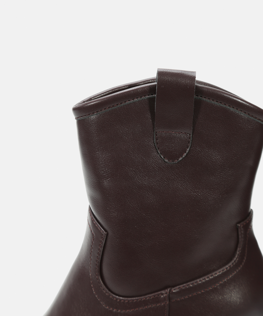 Botines cowboy burdeos image number null